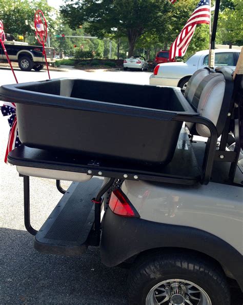 golf cart metal box with wheels|ezgo golf cart cargo box.